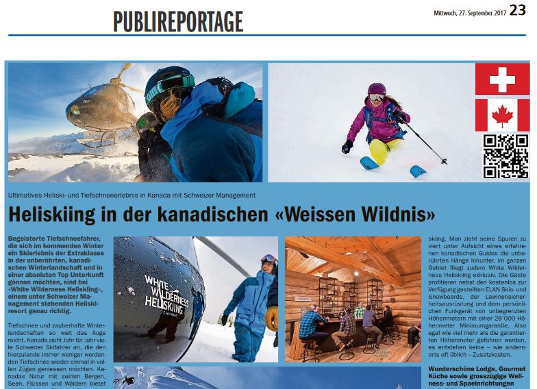 Heliskiing in Canada’s «White Wilderness»
