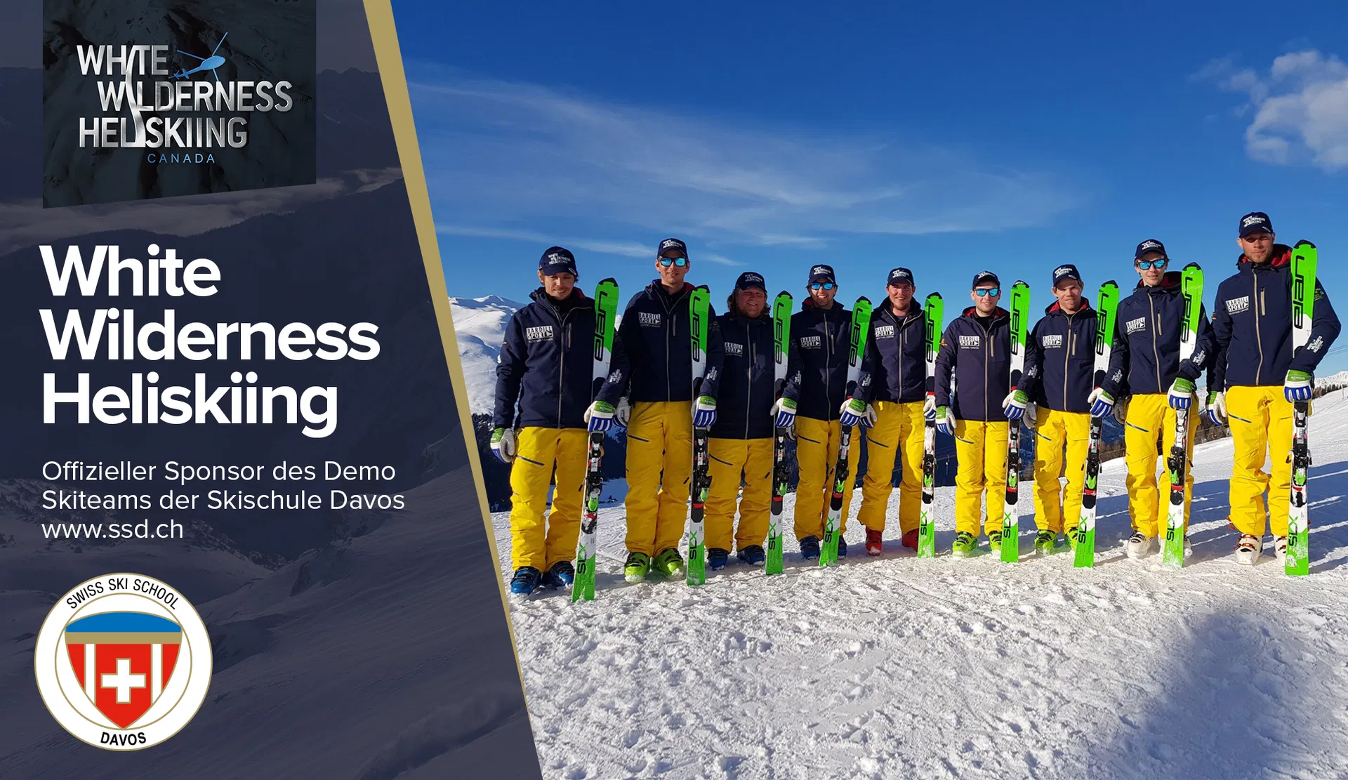 SSD.ch Demo Ski Team sponsored by White Wilderness Heliskiing